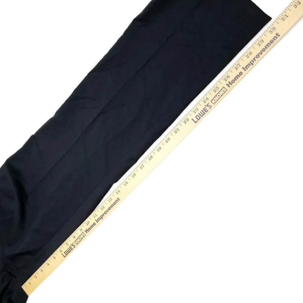 Hugo Boss Sharp Fit Black Wool Designer Luxury Dress Pants Old Money Trouser 34